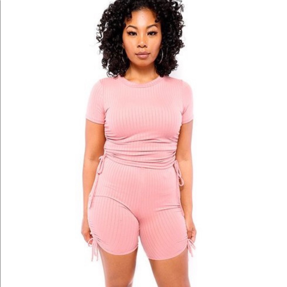 Two piece ribbed set